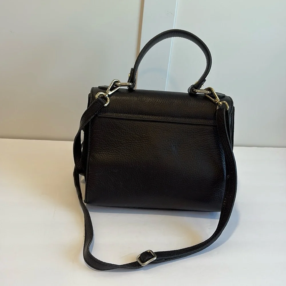 Valentino Amelie Black Leather Handbag